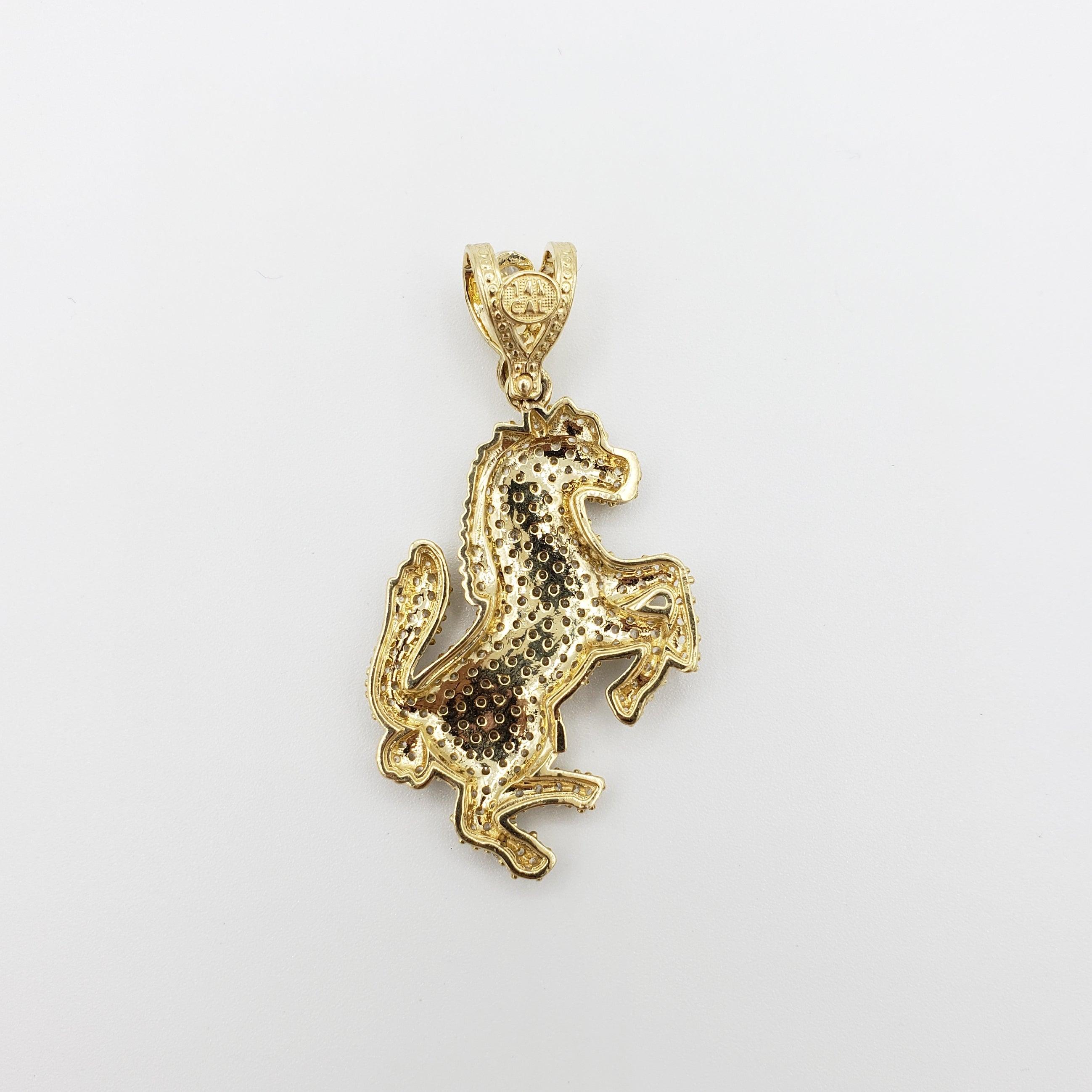 14K Gold- Horse Pendant Fantastic Jewelry NYC