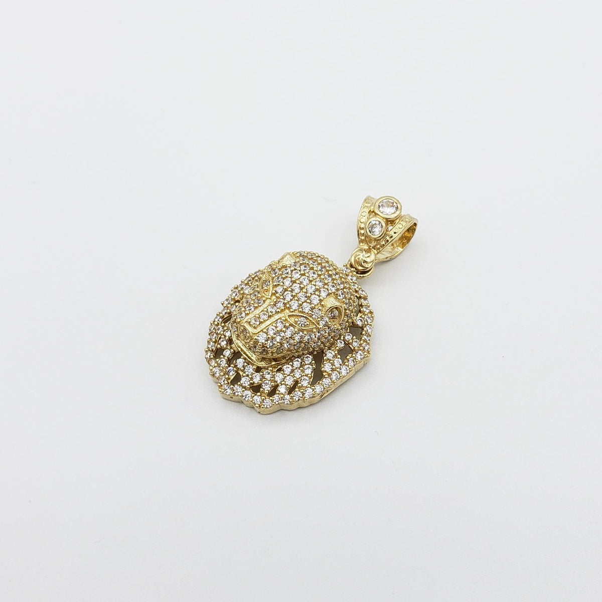 14K Gold- Panther Head Pendant Fantastic Jewelry NYC