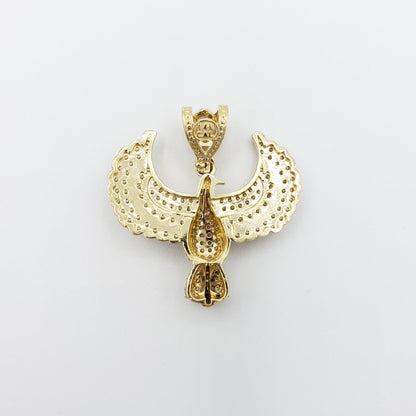 14K Gold- Hawk Pendant