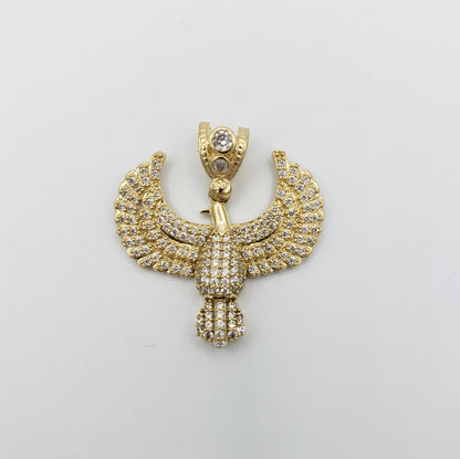 14K Gold- Hawk Pendant