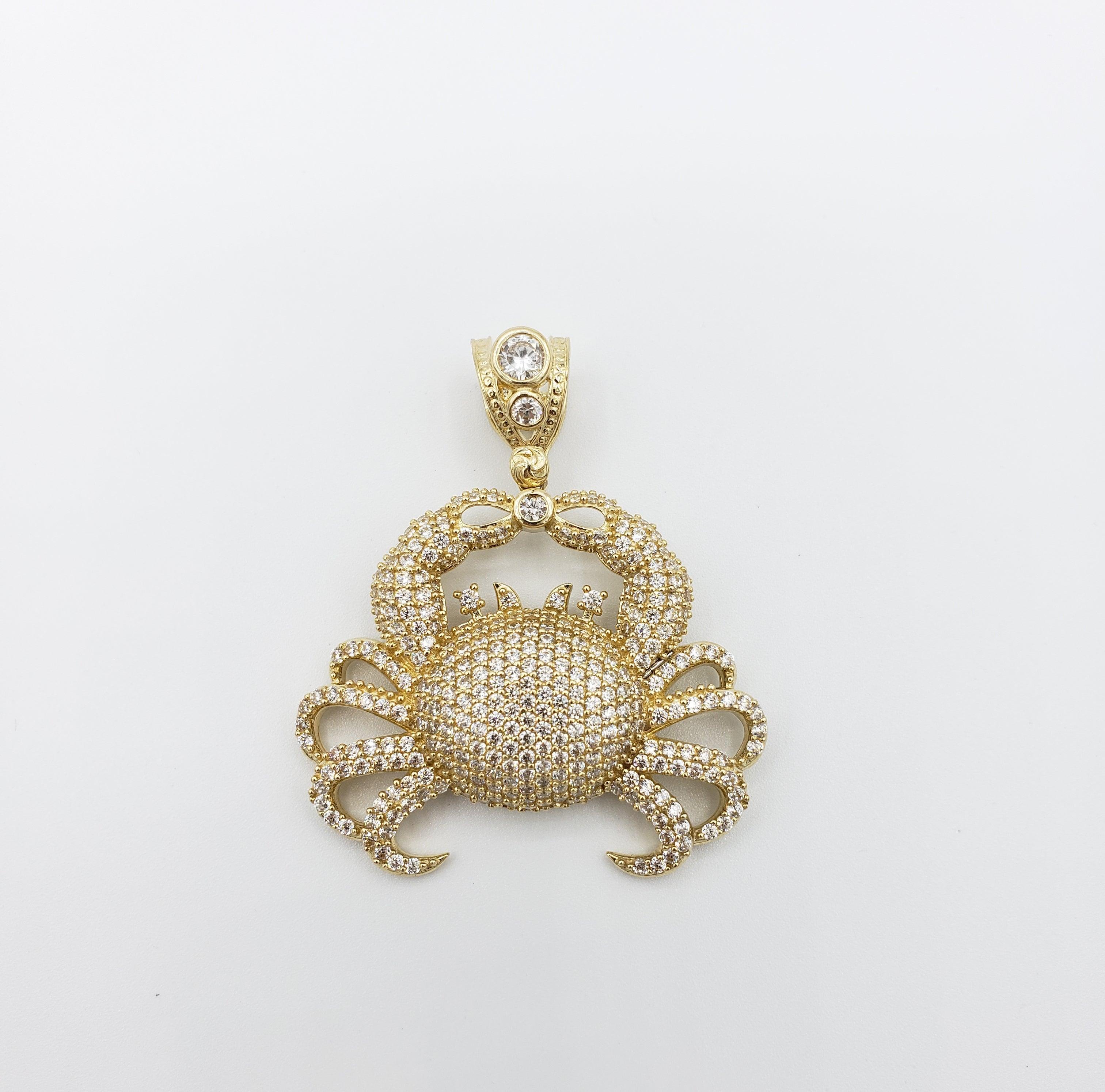 14K Gold- Crab Pendant Fantastic Jewelry NYC