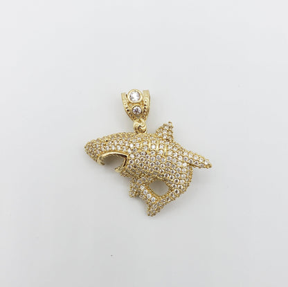 14K Gold- Shark Pendant