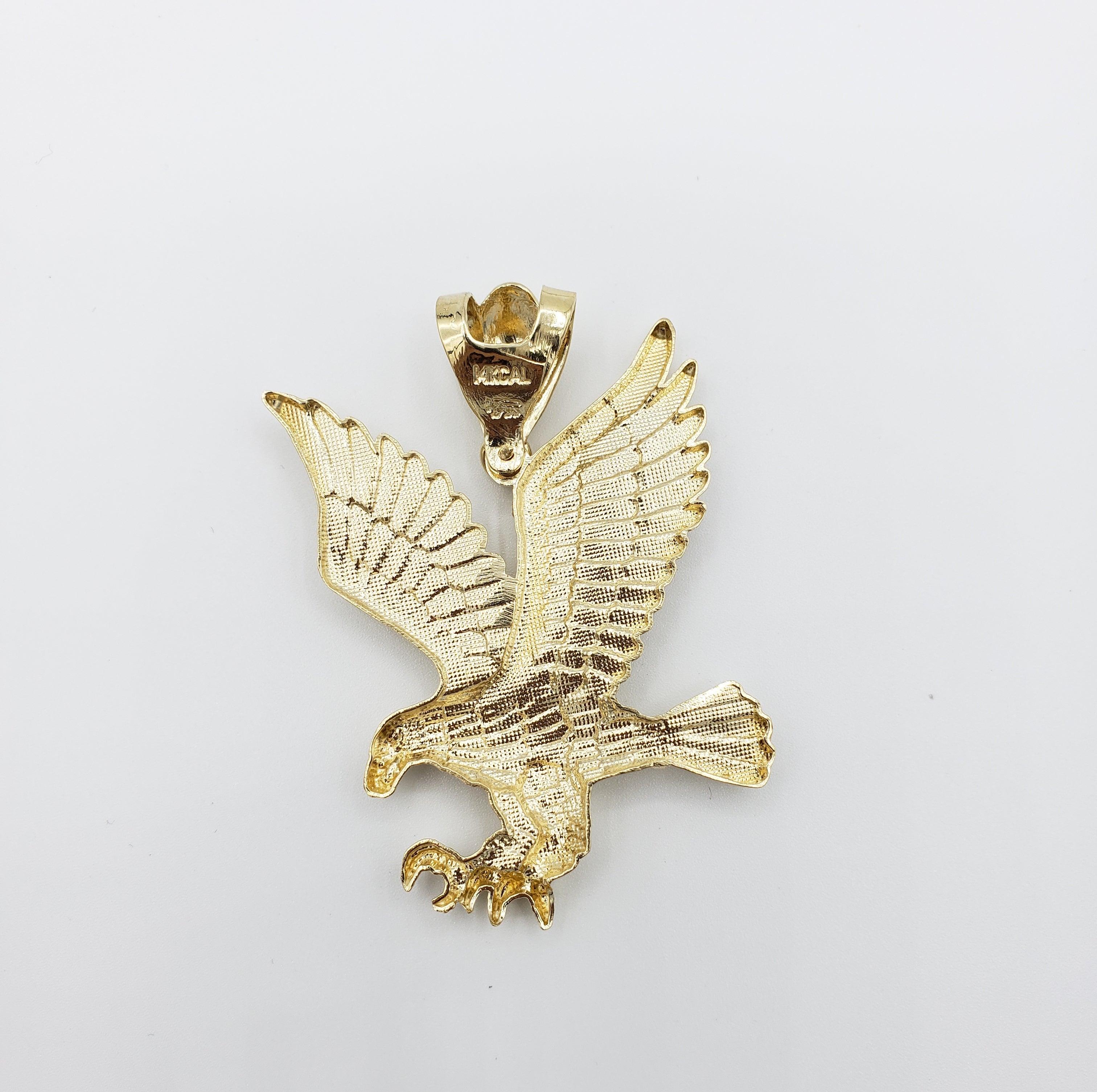 14K Gold- Eagle Pendant (All Gold) Fantastic Jewelry NYC