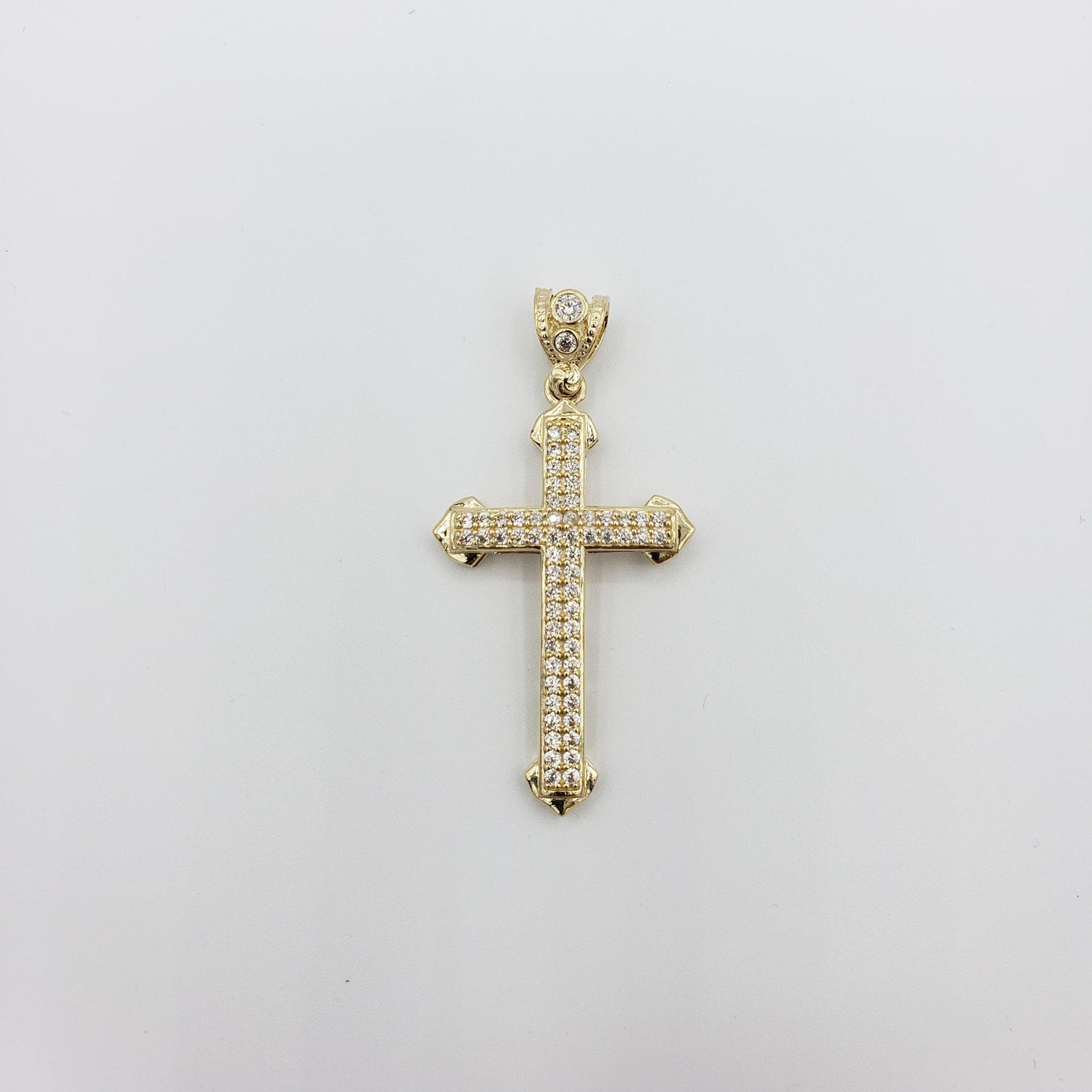 14K Gold- Arrow Cross Pendant