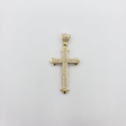 14K Gold- Arrow Cross Pendant