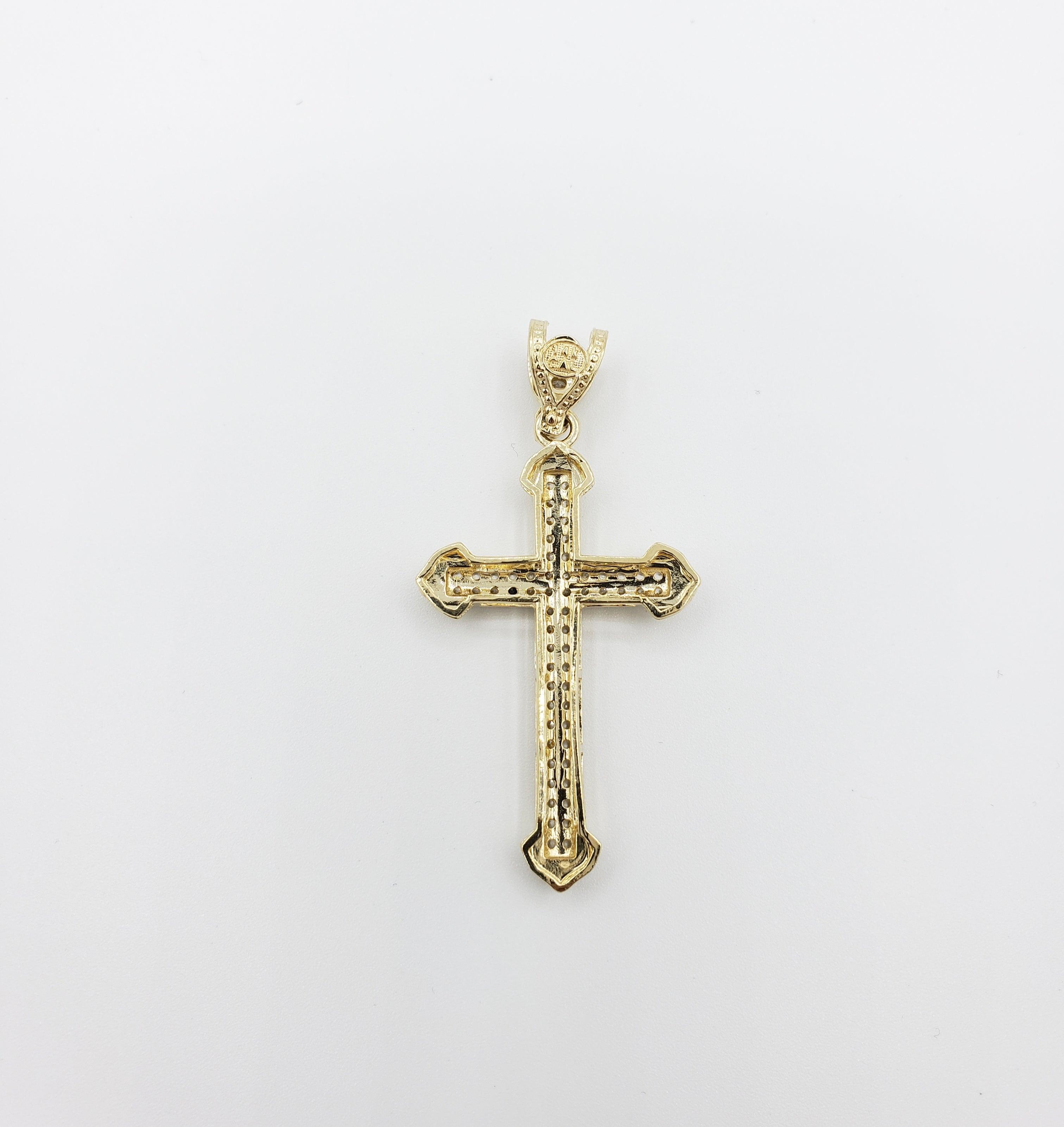 14K Gold- Arrow Cross Pendant Fantastic Jewelry NYC