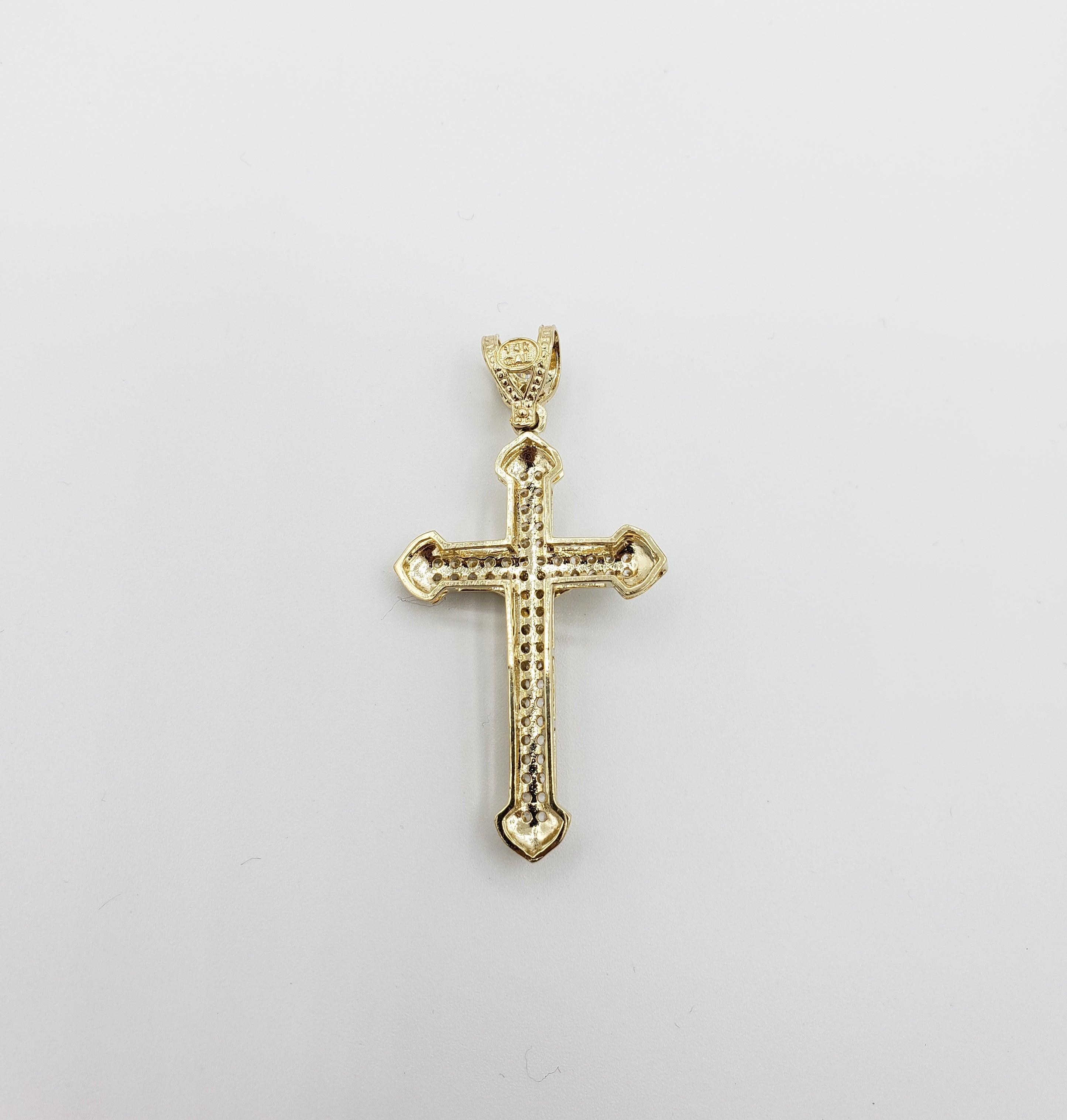 14K Gold- Jesus Arrow Cross Pendant Fantastic Jewelry NYC