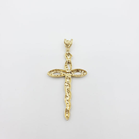 14K Gold- Infiniti Cross Pendant