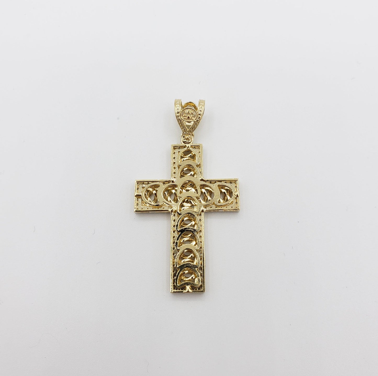 14K Gold- Braided Cross Pendant