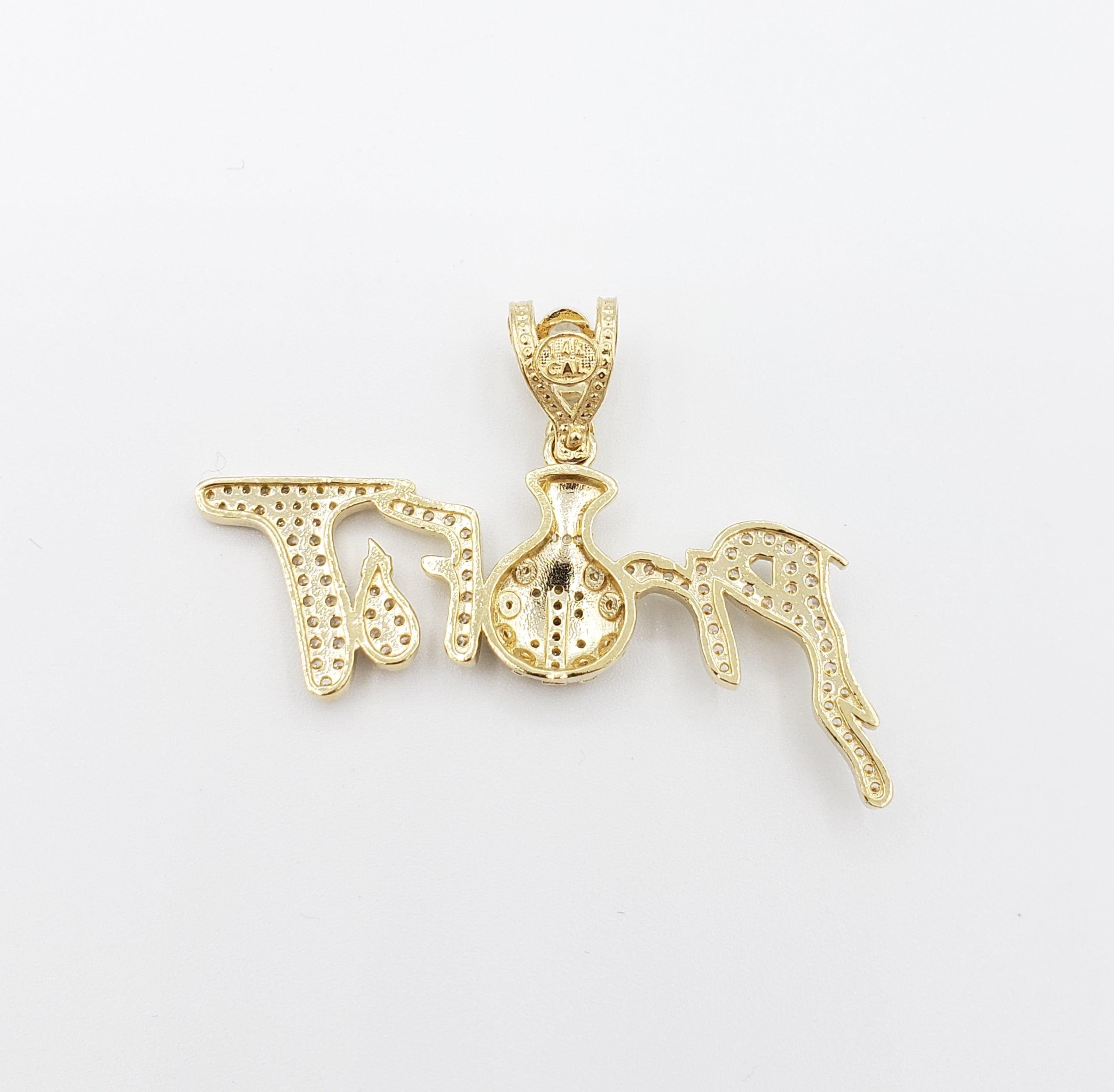 14K Gold- "PROFIT" Pendant Fantastic Jewelry NYC