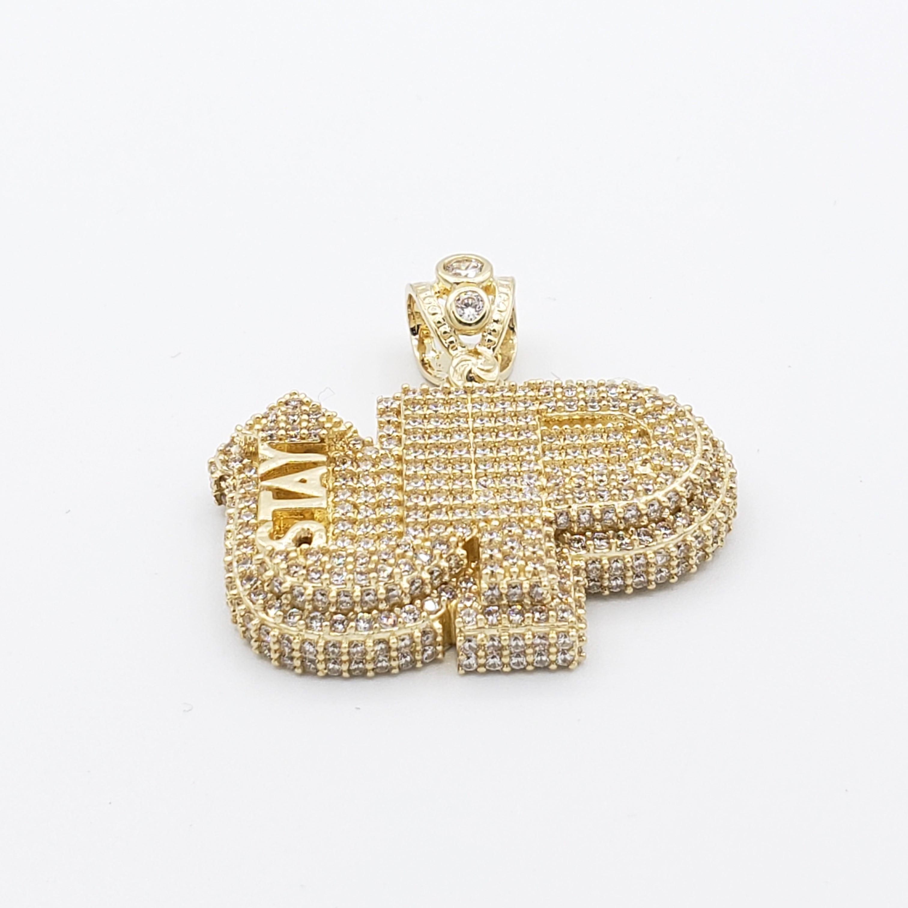 14K Gold- "STAY UP" Pendant Fantastic Jewelry NYC