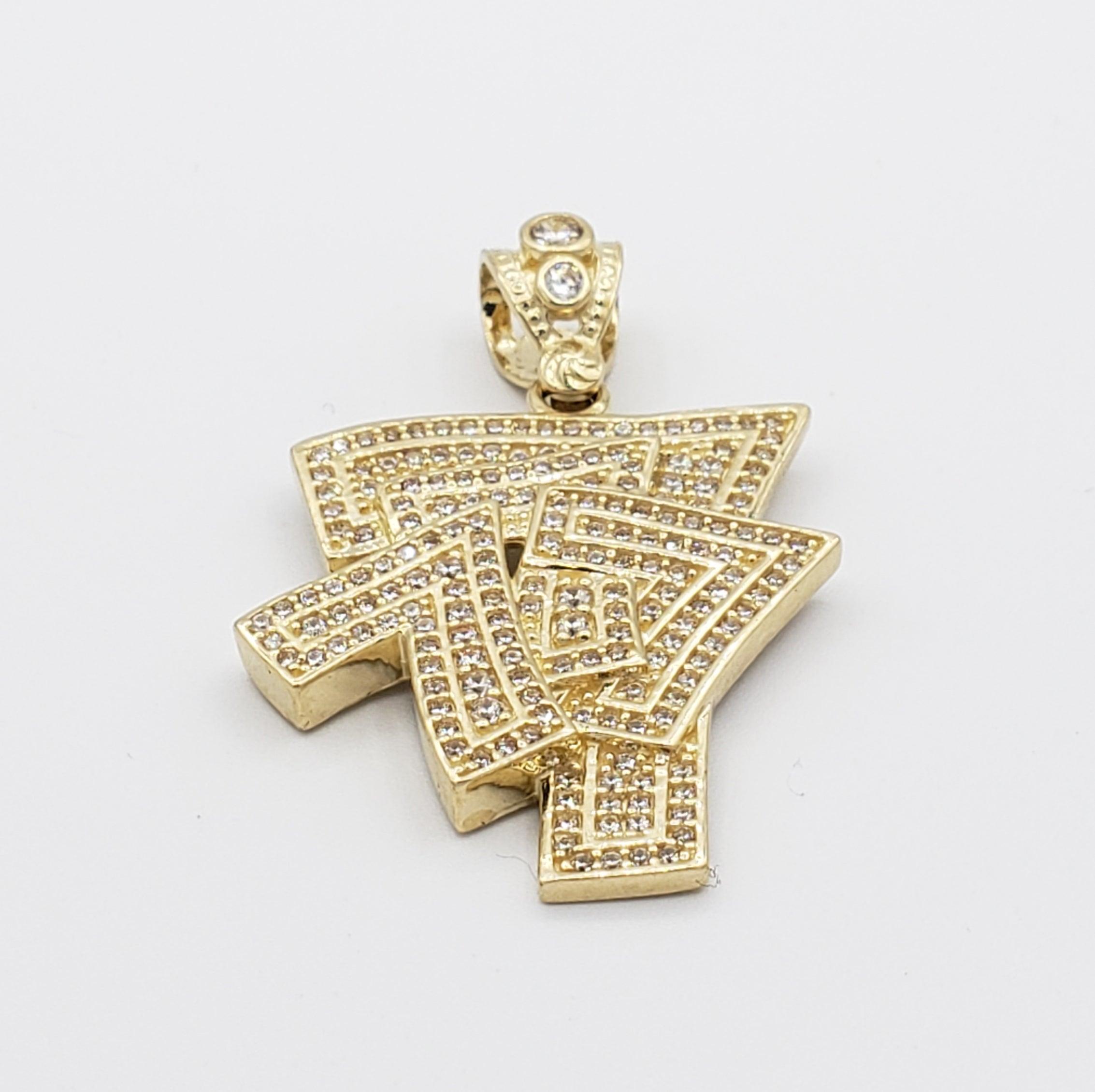 14K Gold- Lucky 7 Pendant Fantastic Jewelry NYC