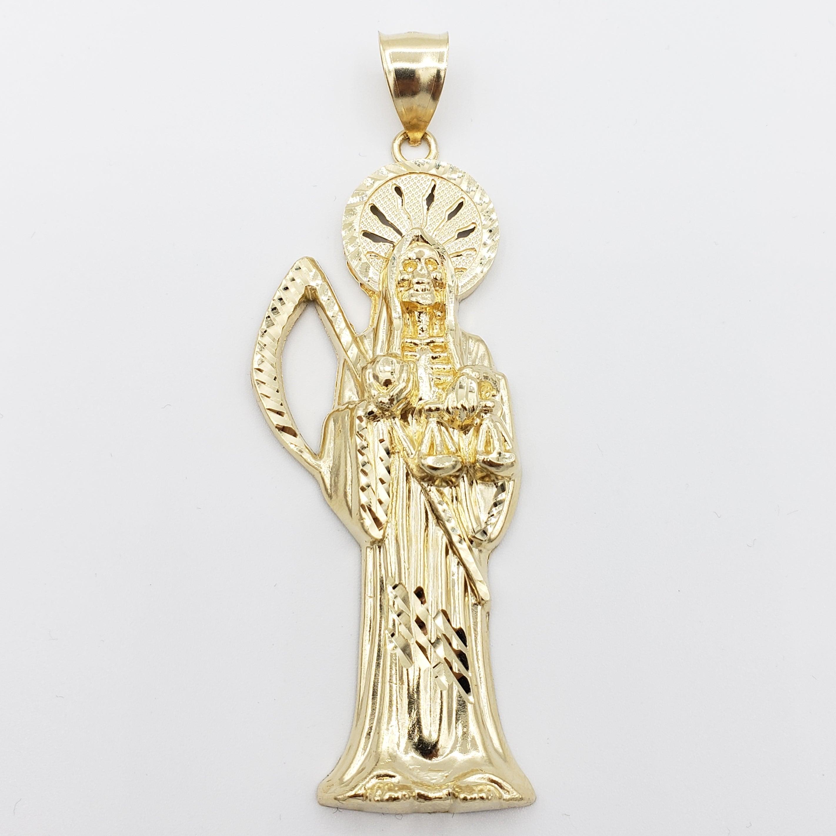 14K Gold- Grim Reaper Pendant Fantastic Jewelry NYC