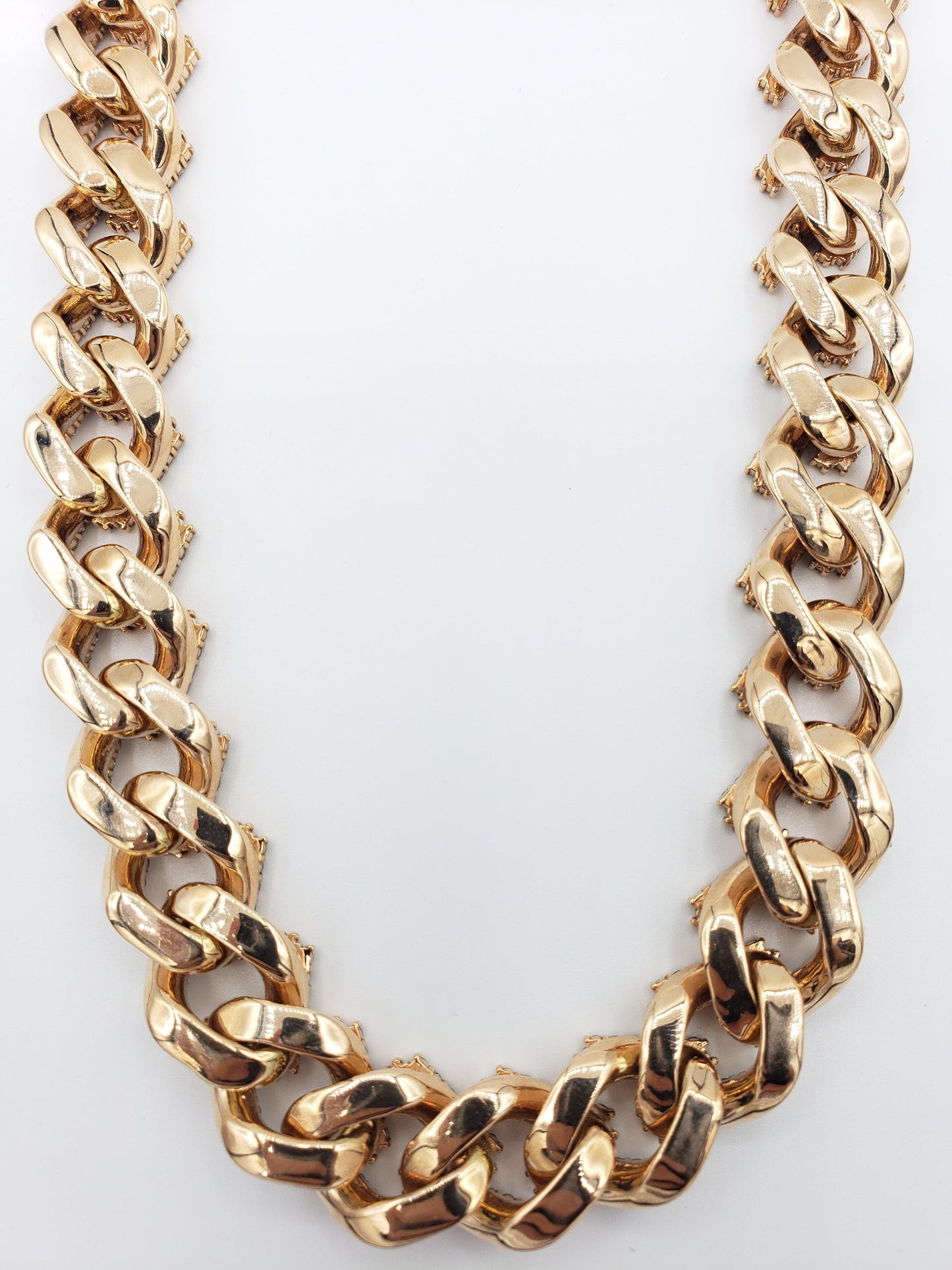 14K Gold- Diamond Miami Cuban Rose Gold Chain (301.1 Grams)