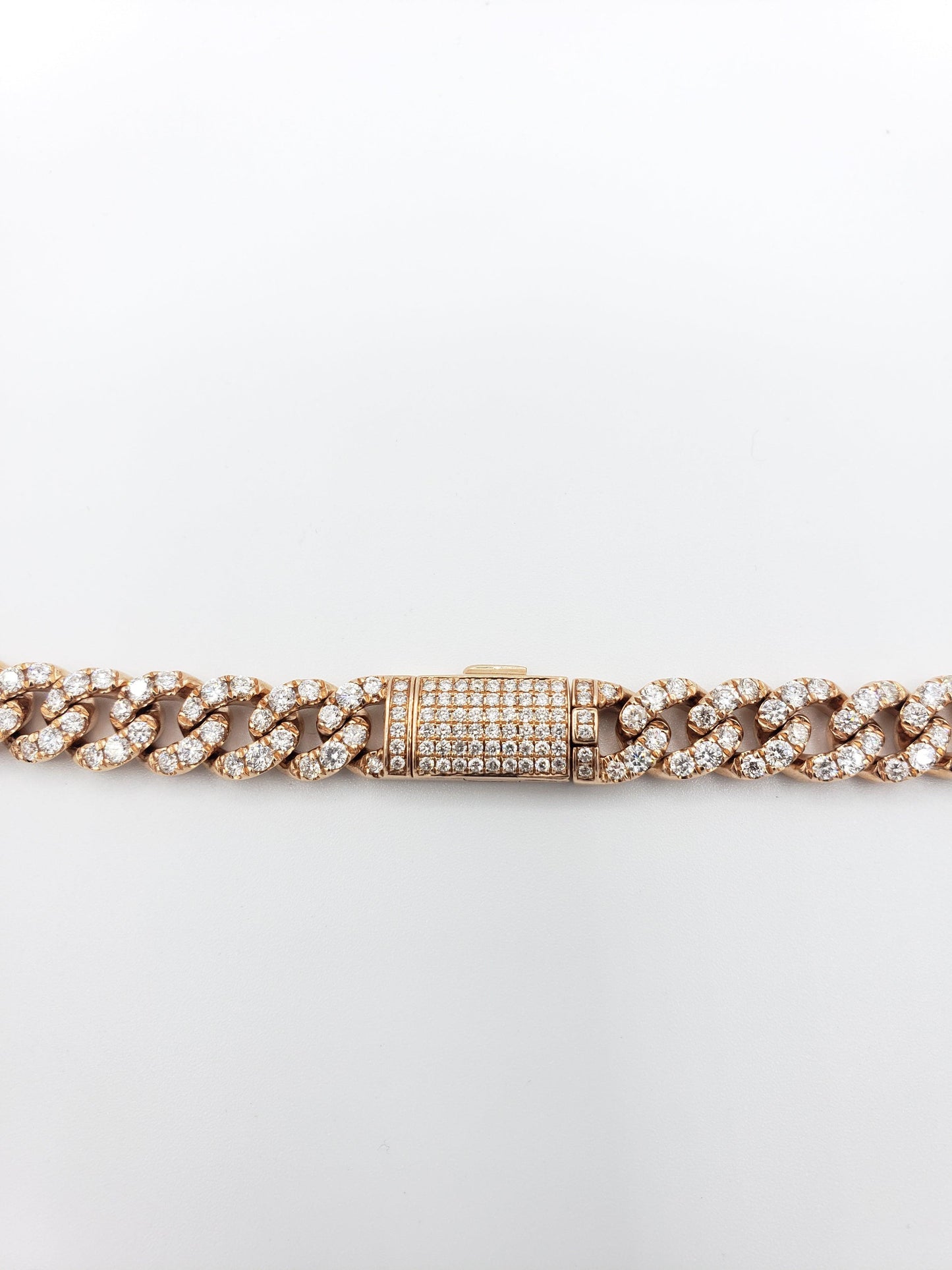 14K Gold- Diamond Miami Cuban Rose Gold Chain (93.3 Grams)