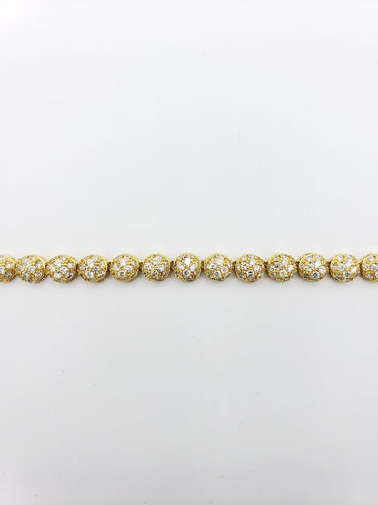 14K Yellow Gold- Diamond DC Chain