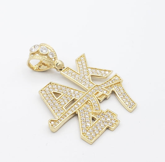 14K Gold- "AK47" Pendant Fantastic Jewelry NYC