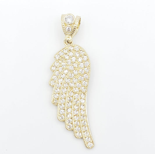 14K Gold- Angel Wing Pendant