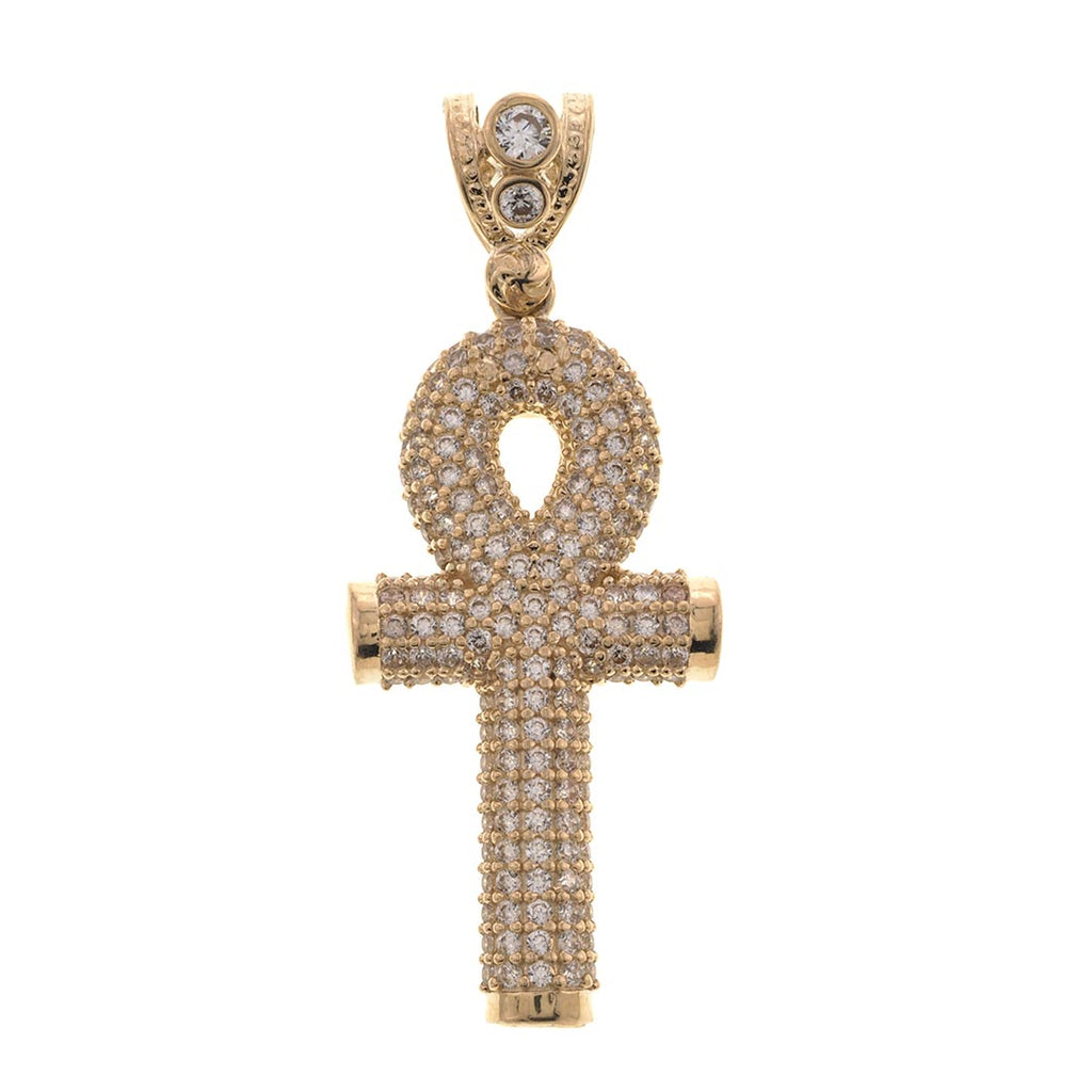 ICED Out Egyptian ANKH Cross Pendant