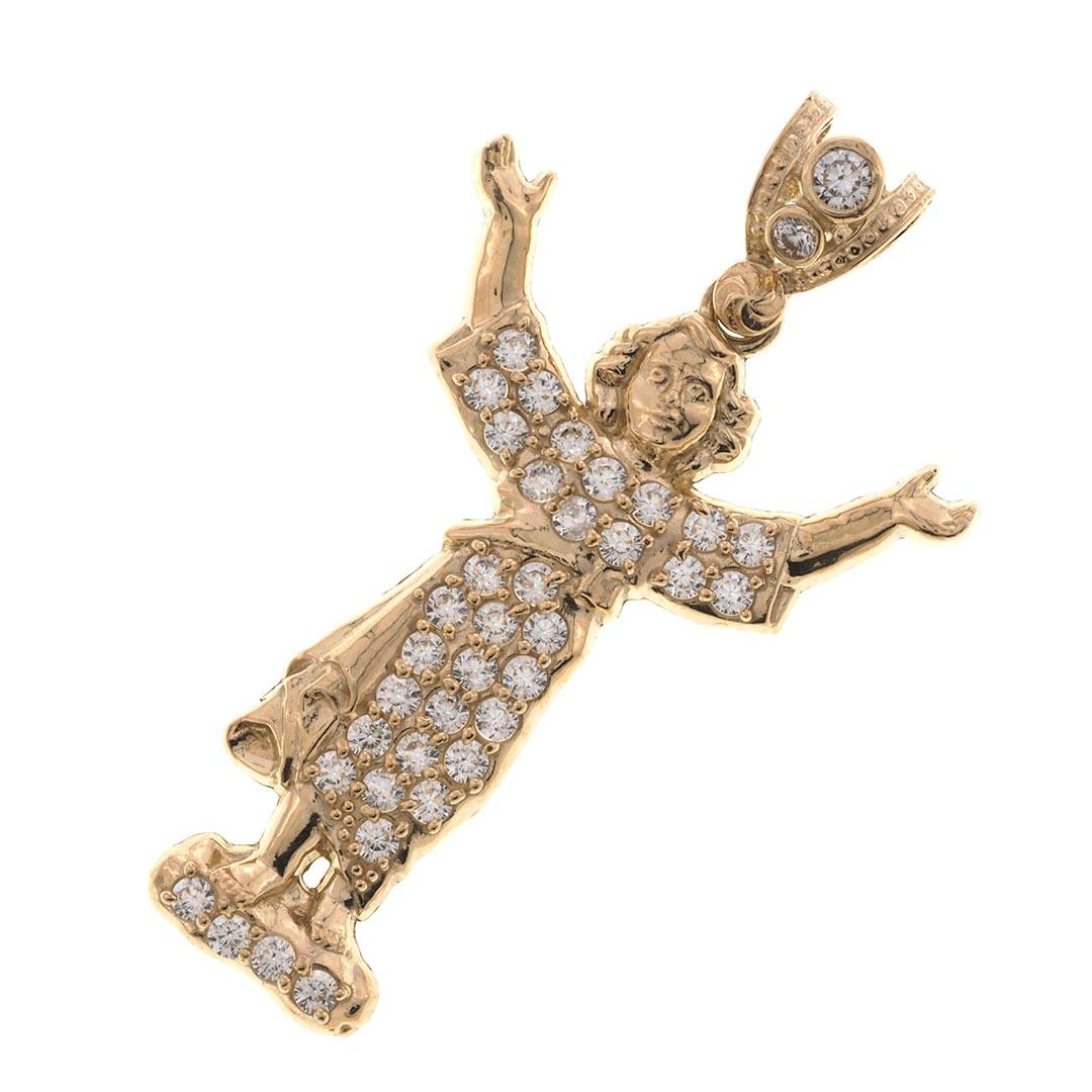 Santo Nino De Atocha Pendant in Gold 10k divino nino de atocha Fantastic Jewelry NYC