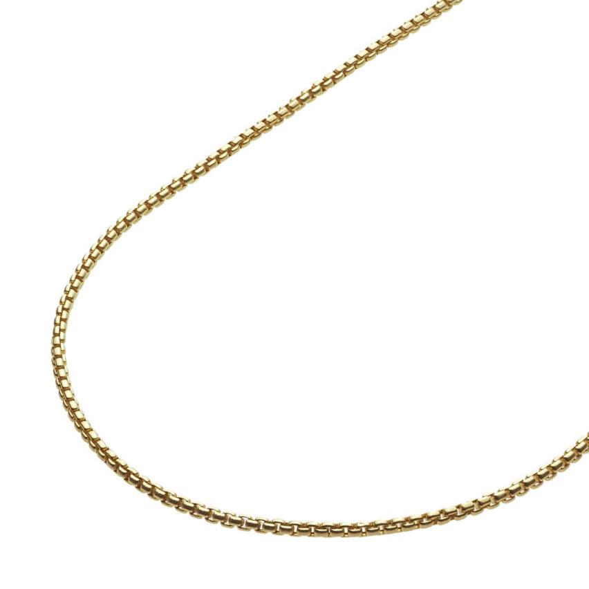 14K Gold Box Necklaces