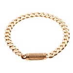 Miami Cuban Link Bracelet for Women - 14K Gold With Cz Iced Box