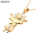 Dije del Divino Niño con Corte Diamante en Oro de 14K