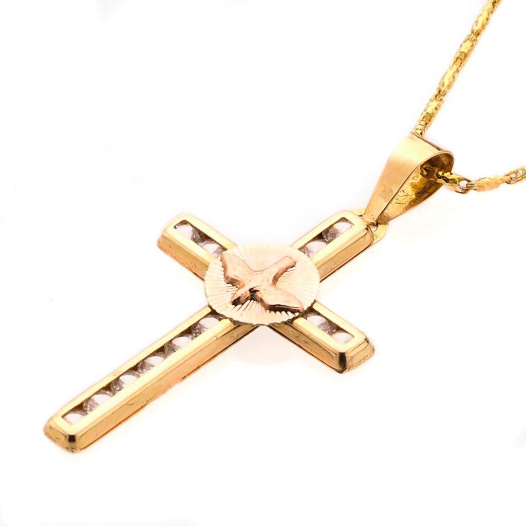 Pendant | Spirit Saint Cross CZ 14K GOLD