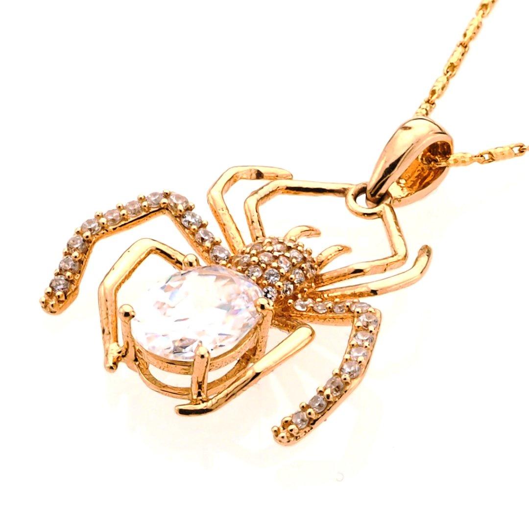 Diamond Spider set in 14K Gold