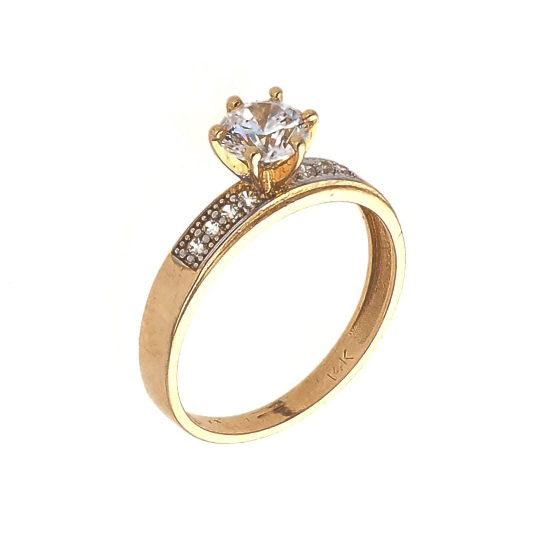 Diamond Engagement Ring 14K Gold