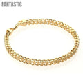 14K Gold Franco Bracelet for Men