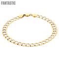 14K Gold Diamond-Cut Cuban Link Bracelet