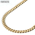 Semi-Solid Miami Cuban Link Chain 14K Gold