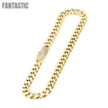 14K Gold Iced Out Miami Cuban Link Anklet Bracelet