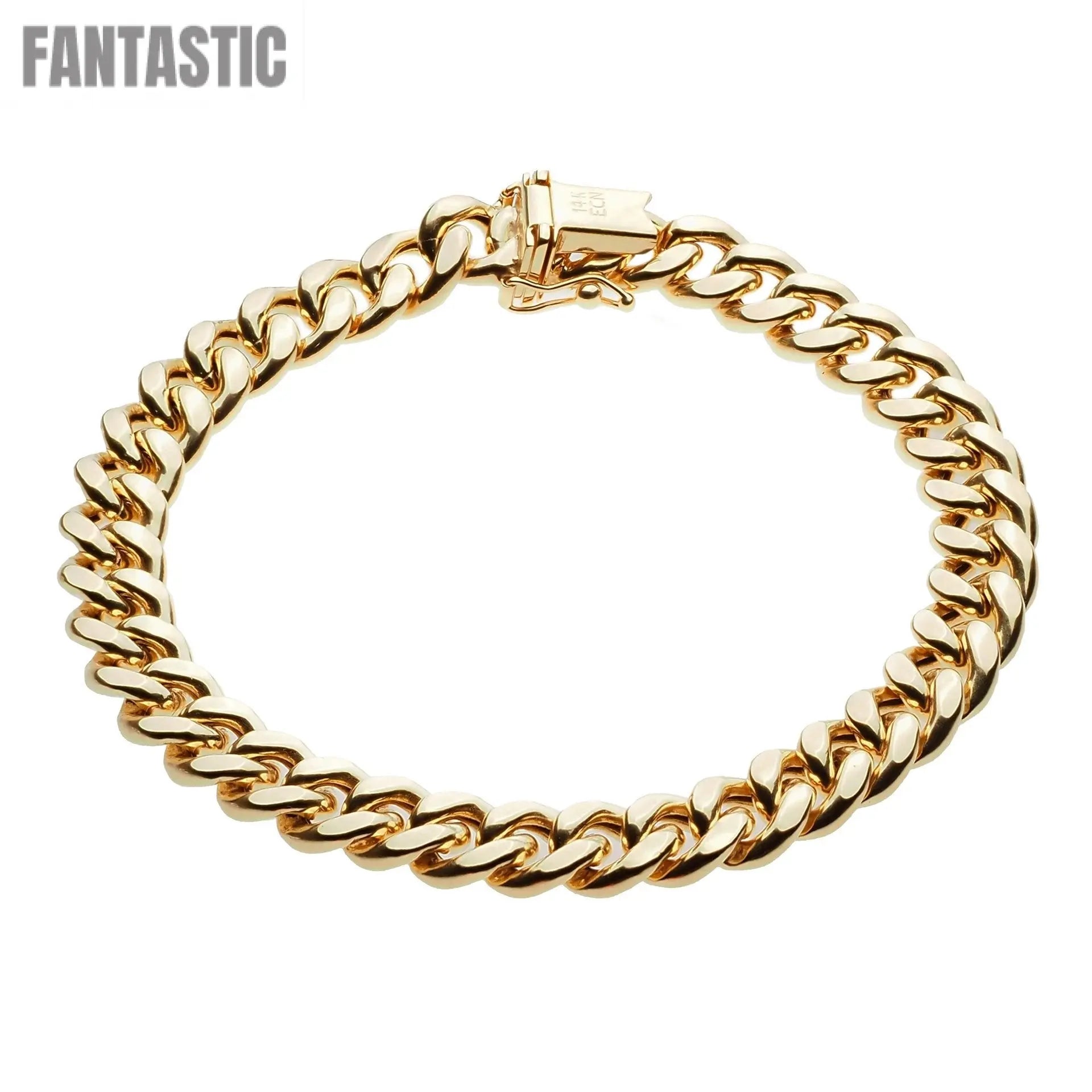 Miami Cuban Link Bracelet for Women - 14K Gold - Fantastic Jewelry NYC