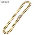 14K Gold CZ Milano Anklet for Women