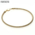 14K Gold Moon Ice Bracelet