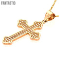 Orthodox Cross Pendant | 14K Gold With Cz