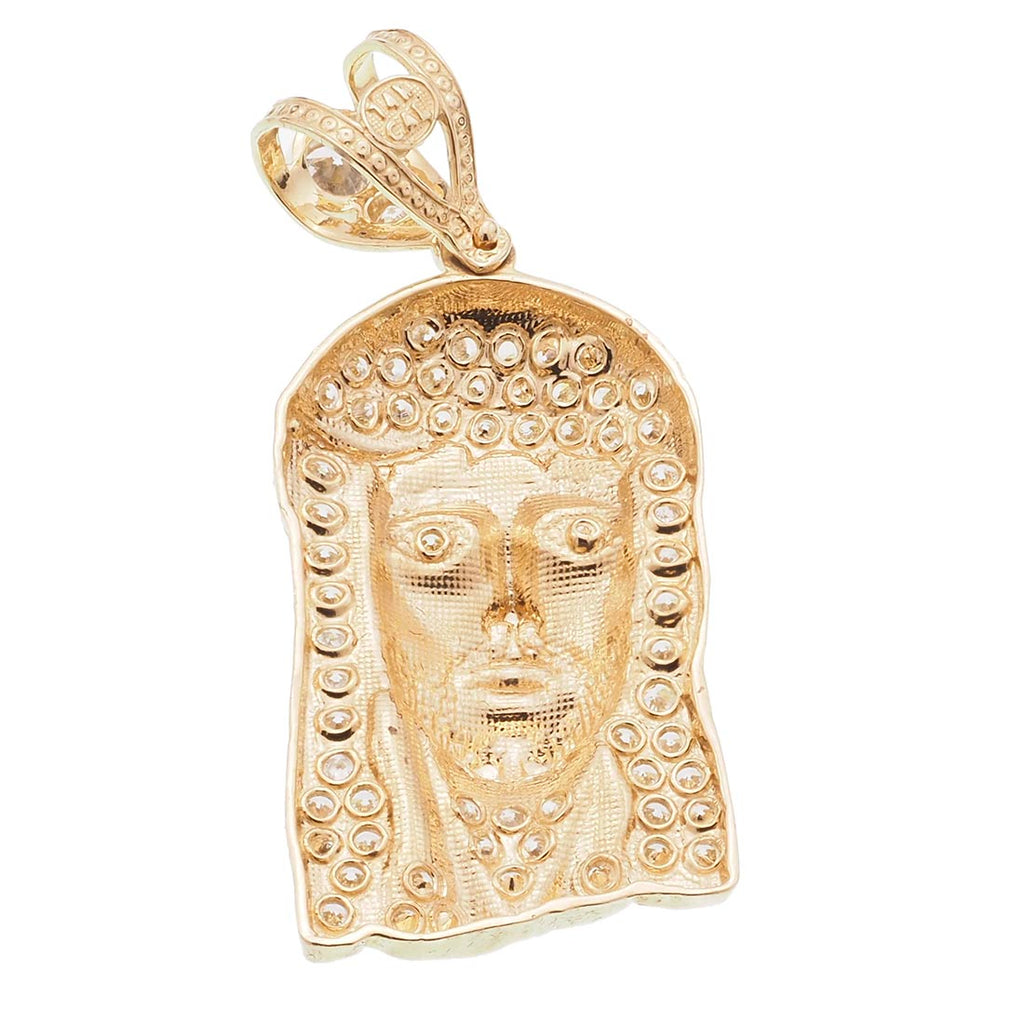 Jesus Face Pendant Adorned