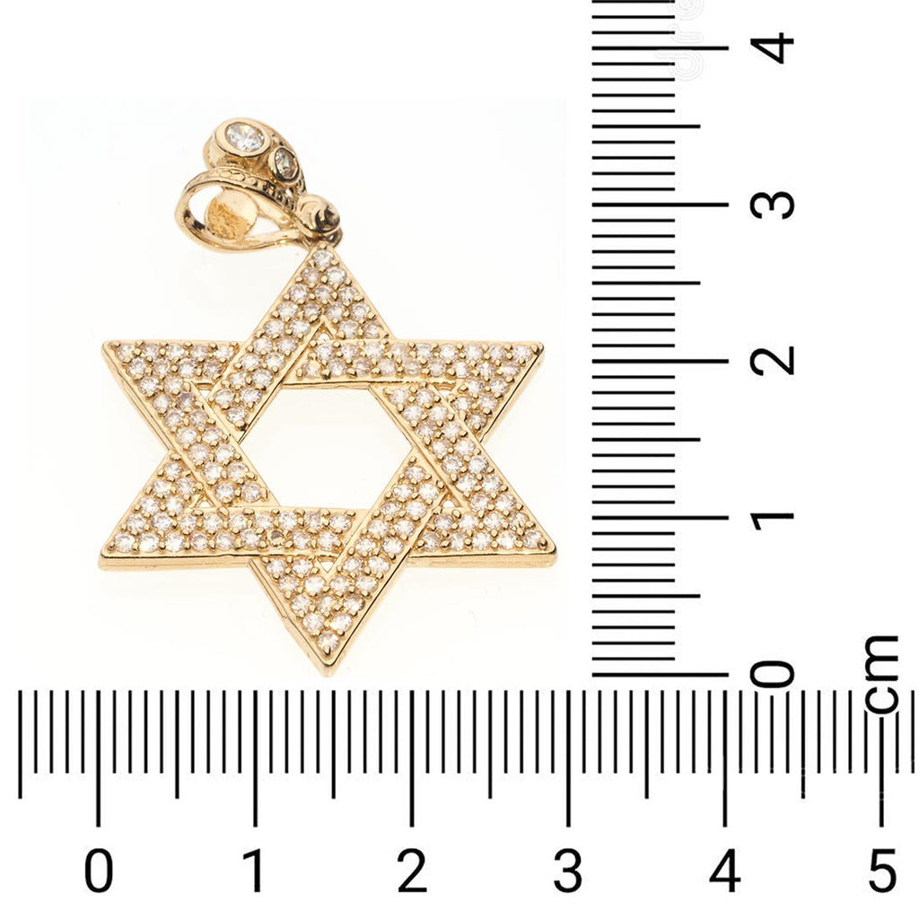 Big David Star Pendant 14K Gold