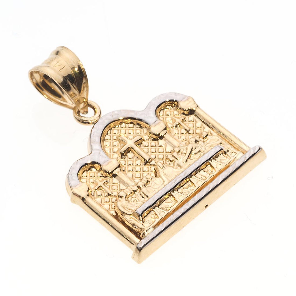 Square The Last Supper Pendant | 14K Gold - Fantastic Jewelry NYC