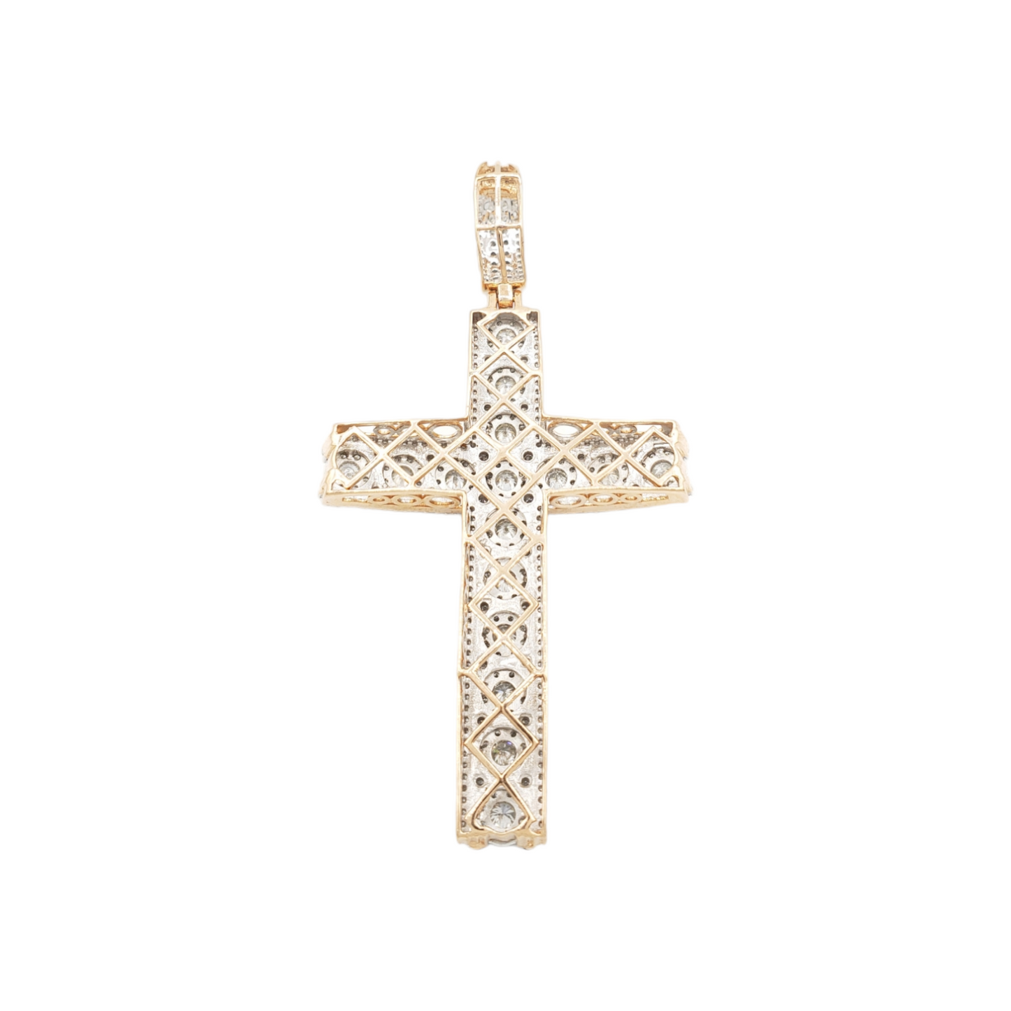 14k Diamond Cross With 2.94 Carats Of Diamonds #22521