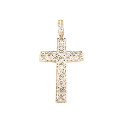 14k Diamond Cross With 2.94 Carats Of Diamonds #22521