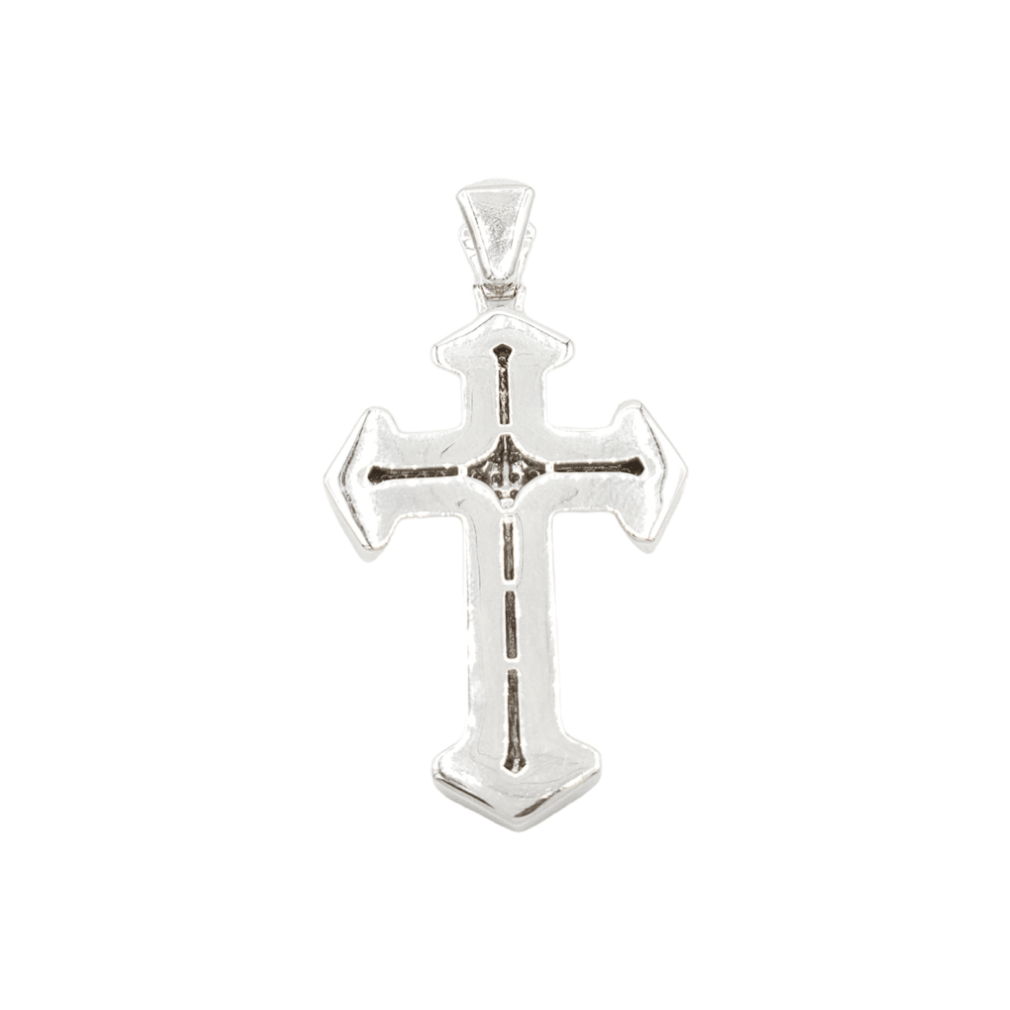 14k Arrow Diamond Cross With 0.71 Carats Of Diamonds #16157