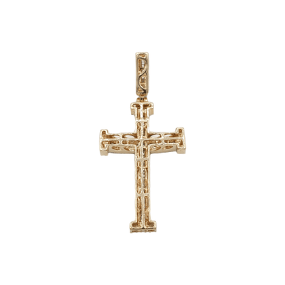 2.0 14k Diamond Cross With 1.31 Carats Of Diamonds #24047