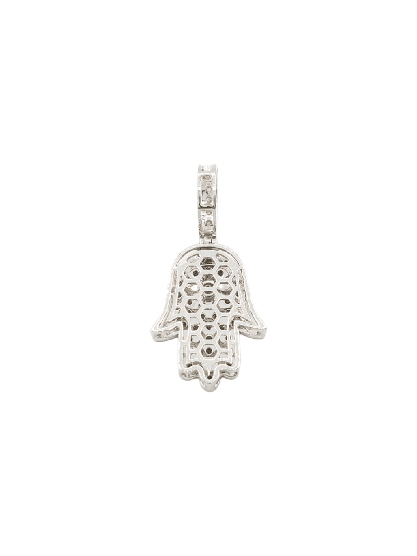 14k Eye Diamond Hamsa With 0.84 Carats Of Diamonds #13878