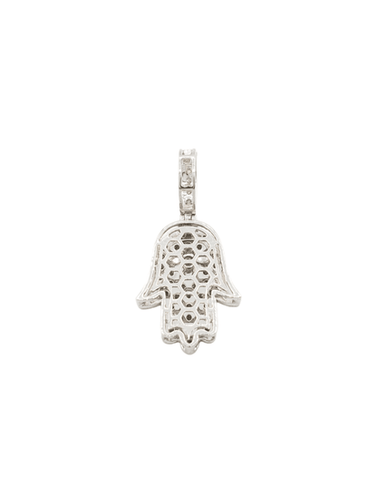 14k Eye Diamond Hamsa With 0.84 Carats Of Diamonds #13878