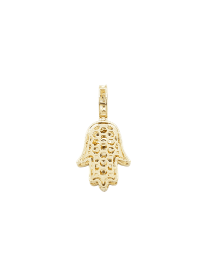 14k Eye Diamond Hamsa With 0.84 Carats Of Diamonds #13878