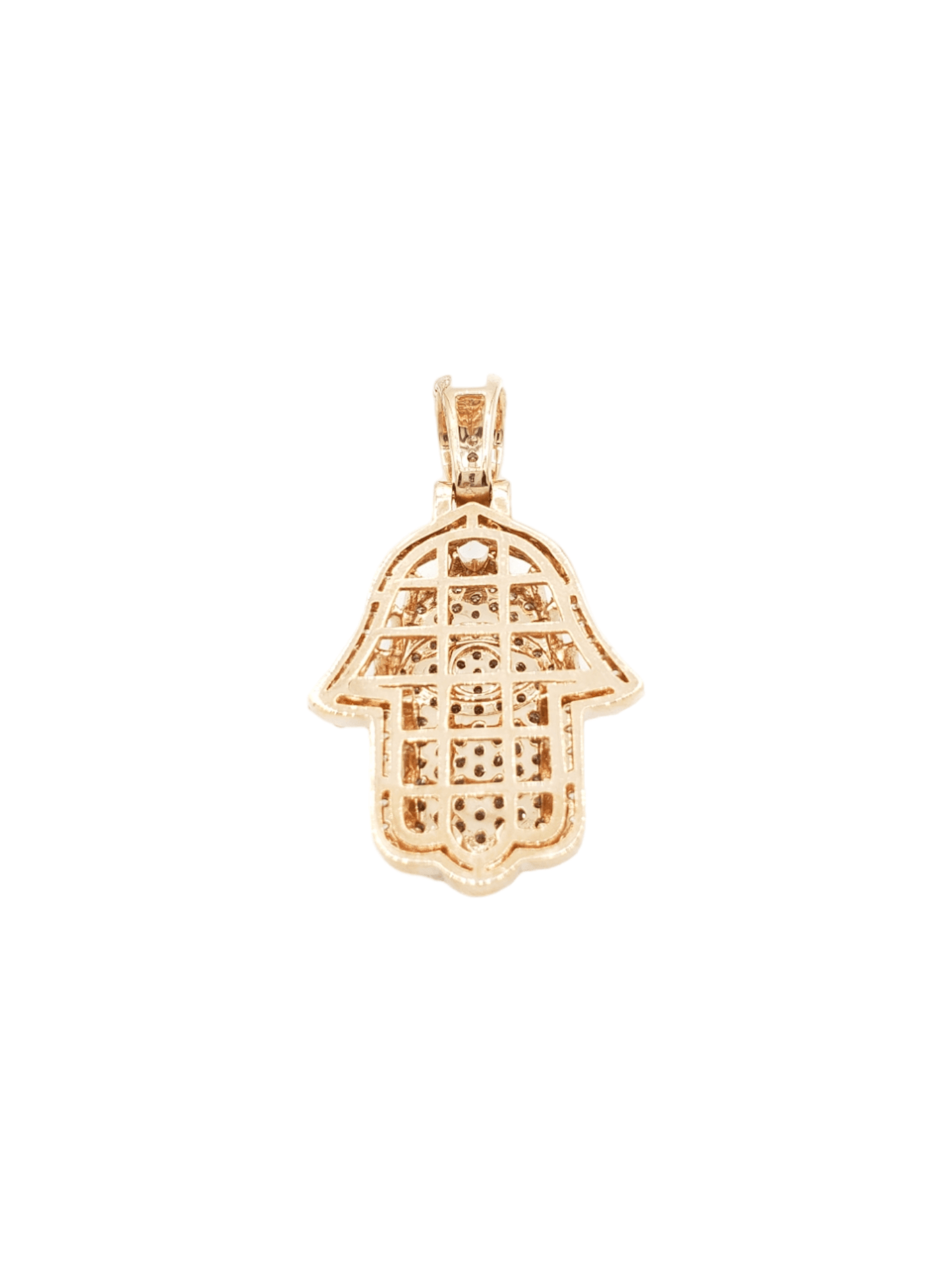 14k Eye Diamond Hamsa With 1.91 Carats Of Diamonds #10864