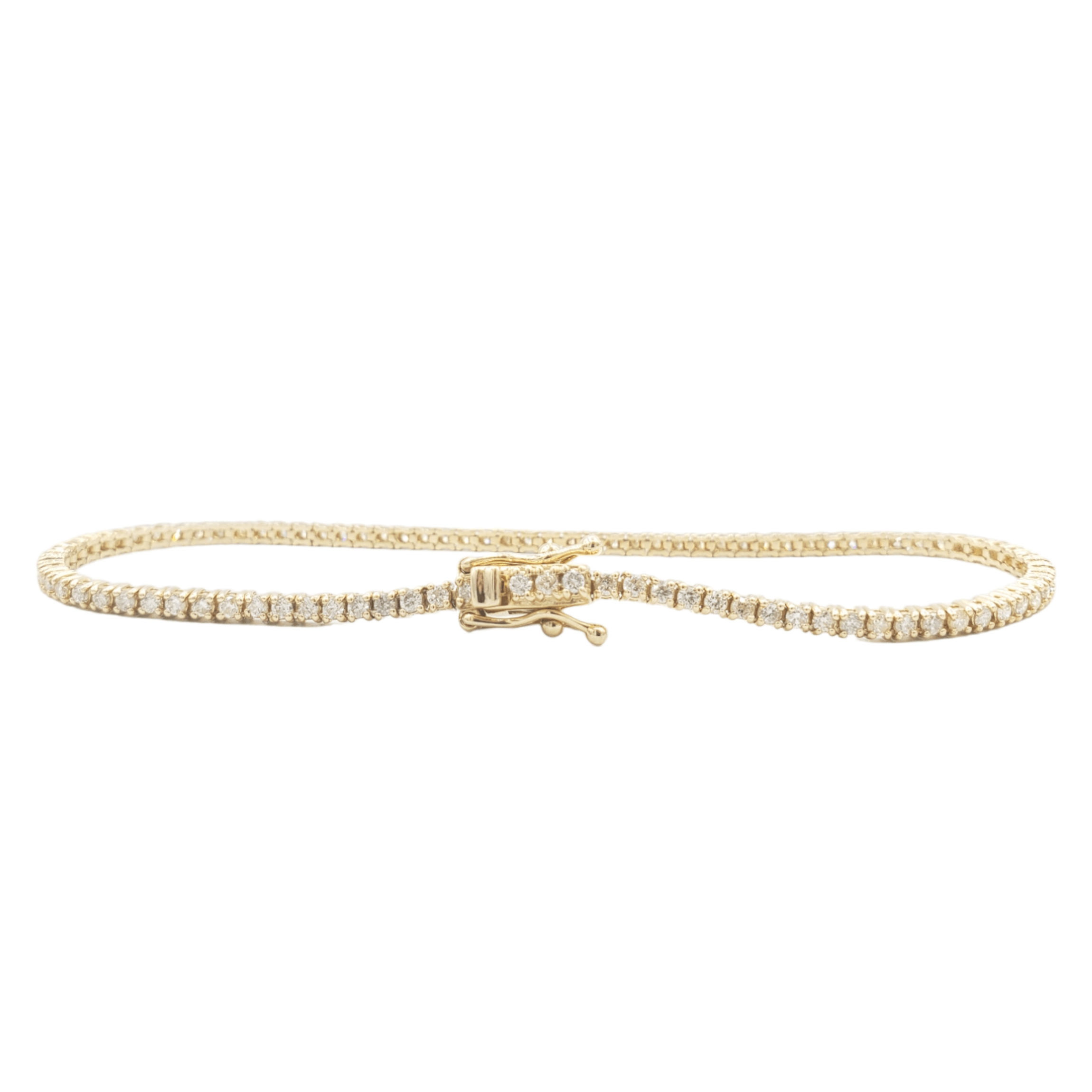 14k 2mm Diamond Tennis Bracelet #25893